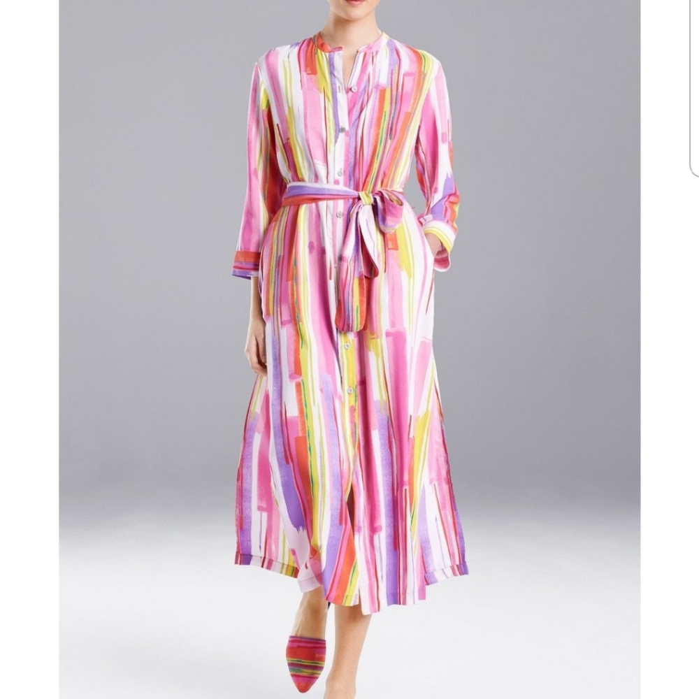 Natori Cascade Shirt Dress